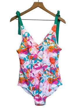 Women’s Posh Peanut multicolor swimsuit NWT size XL